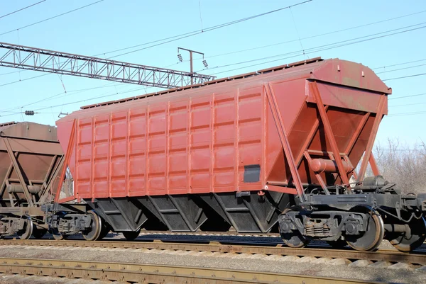 Railway cars for various cargoes — Stock Photo, Image