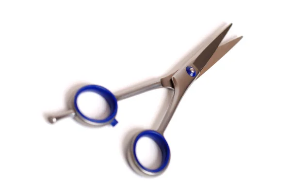 Hairdresser's scissors on white background — Stock Photo, Image