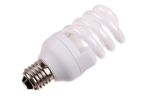 Energy saving bulb on white — Stock Photo, Image