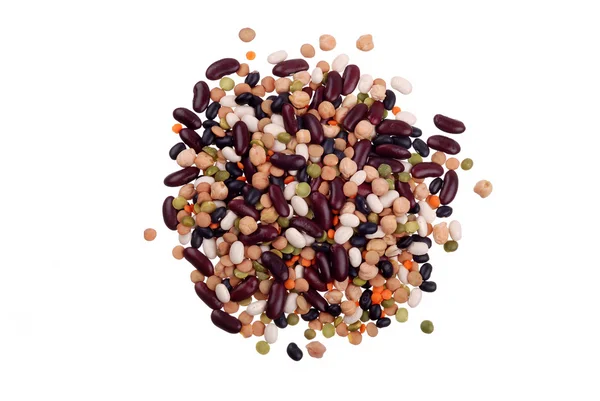 Handful of the various bean — Stock Photo, Image