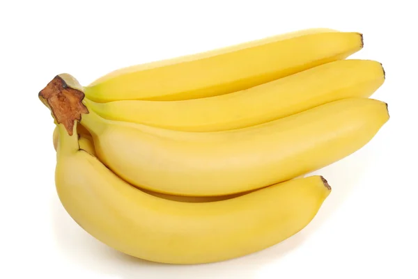 Ramo de plátanos sobre blanco —  Fotos de Stock