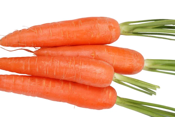 Las zanahorias en un blanco — Foto de Stock