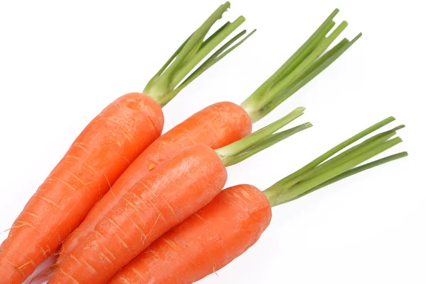 Las zanahorias en un blanco — Foto de Stock