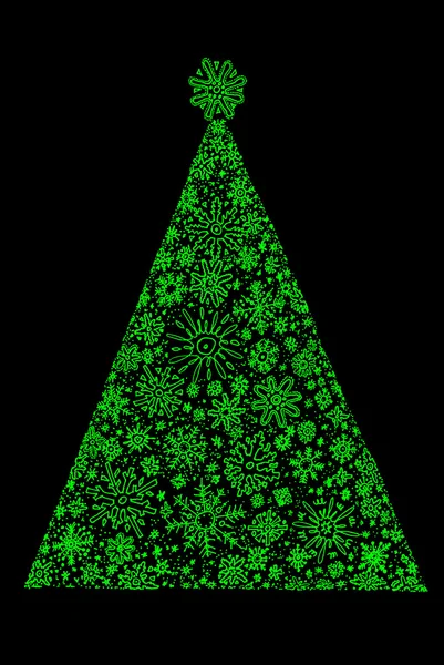 Návrh vánoční strom jedle — Stock fotografie