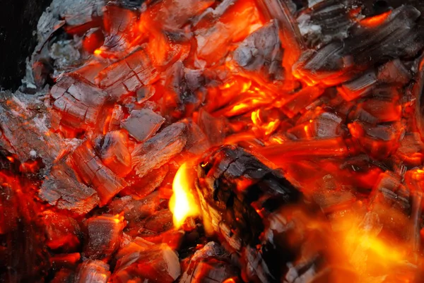 Background from the burning charcoal — Stock Photo, Image