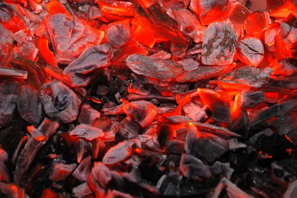 Fondo de la quema de carbón vegetal —  Fotos de Stock