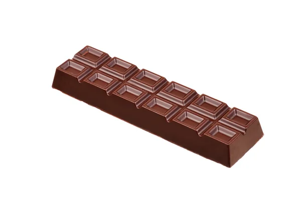 Barra de chocolate limpio aislado — Foto de Stock