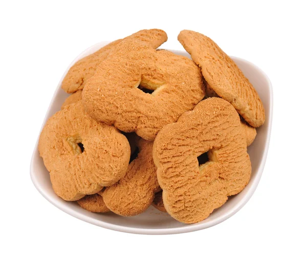 Pile of cookies on a plate — Stock Photo, Image