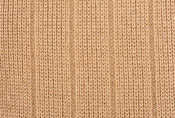 Lana lavorata a maglia marrone chiaro — Foto Stock