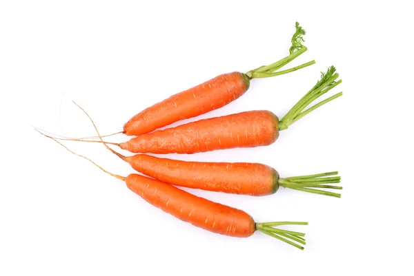 Las zanahorias en un blanco — Foto de Stock