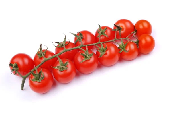 Tomates cherry sobre fondo blanco —  Fotos de Stock