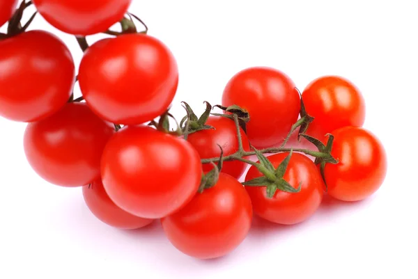 Tomates cherry sobre fondo blanco — Foto de Stock