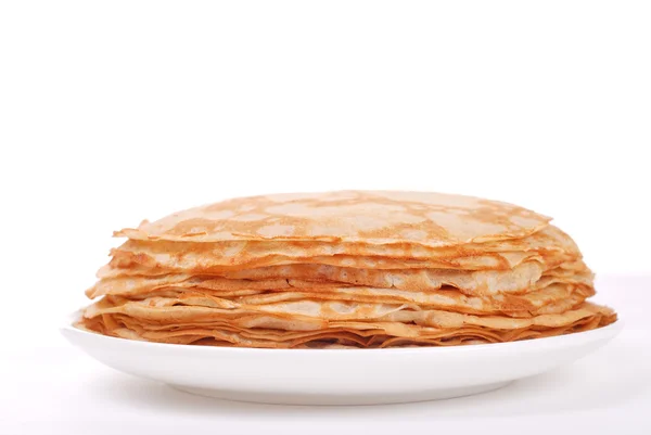 Montón de crepes en un plato — Foto de Stock