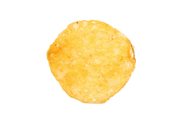 The one piece of chips isolated — Stock Photo, Image