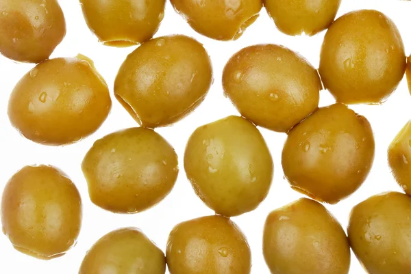 Bakgrund från gröna oliver — Stockfoto