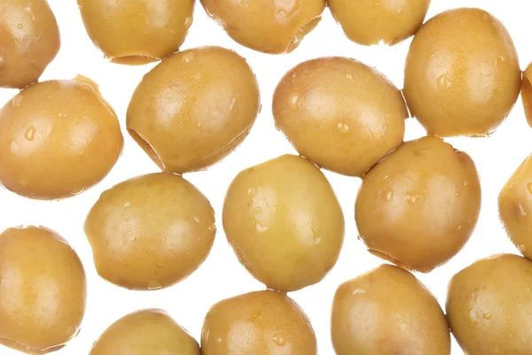 Background from green olives — Stock Photo, Image