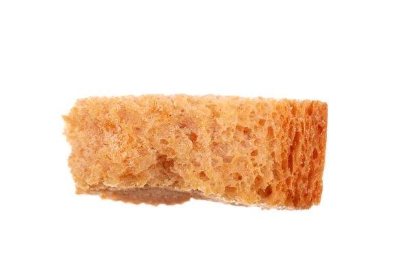 Piccolo cracker di grano di segale su bianco — Foto Stock