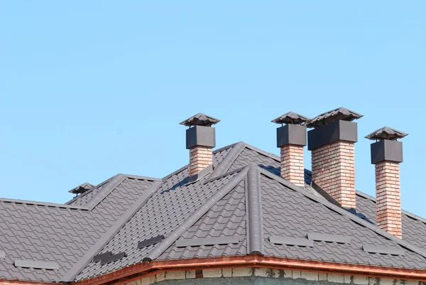 Gebouw van een dak voor huis — Stockfoto