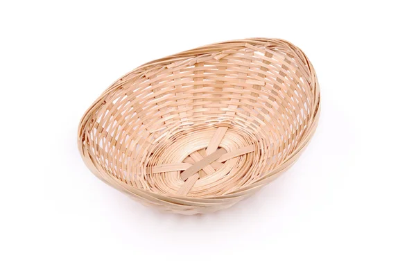 Basket wattled from natural stalks of plants — Stock Photo, Image