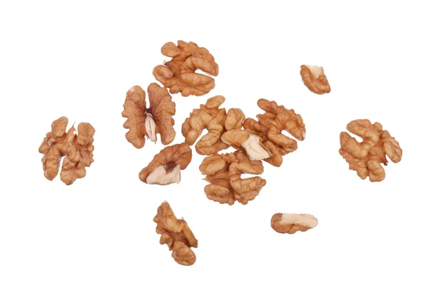 Background from the cleared walnuts — Stock Photo, Image