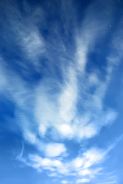 Contrast clouds with wind at sunset — Stock Photo, Image