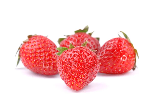 Frische Erdbeeren isoliert — Stockfoto
