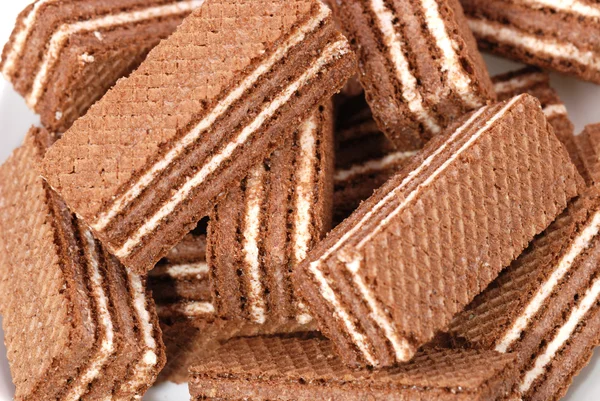 Fondo de obleasachtergrond van wafels — Stockfoto