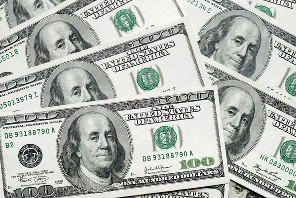 Closeup of money dollars background — Stock Photo, Image