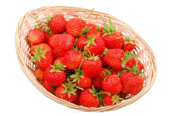 Basket with strawberry — Stock Photo, Image