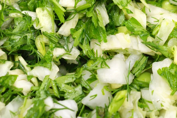 Arka plandan vejetaryen salata — Stok fotoğraf