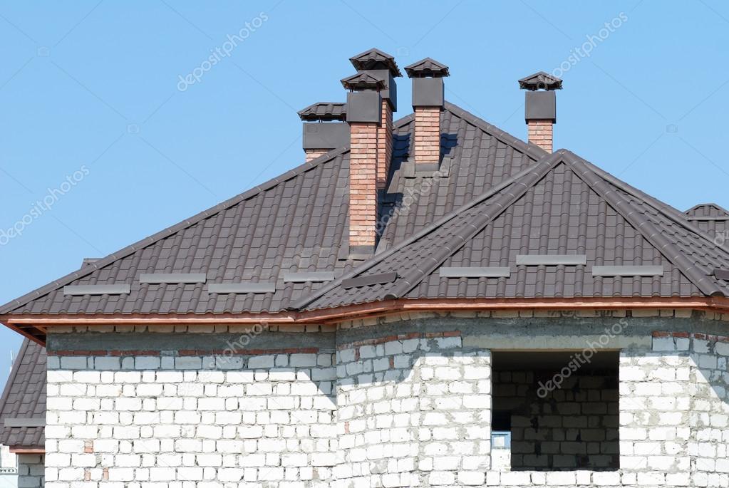 Building of a roof for house
