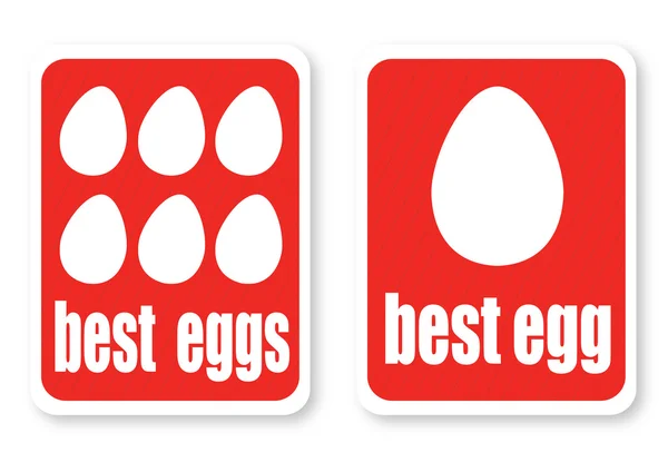 Ilustração dos melhores ovos com o texto — Vetor de Stock