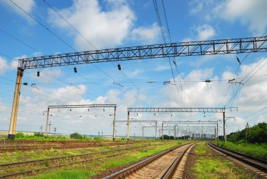 Yaz demiryolu üzerinde göster