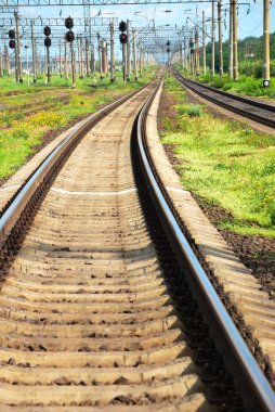 Yaz demiryolu üzerinde göster