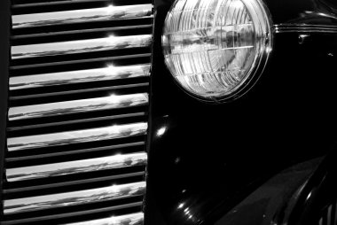 eski vintage Siyah araba