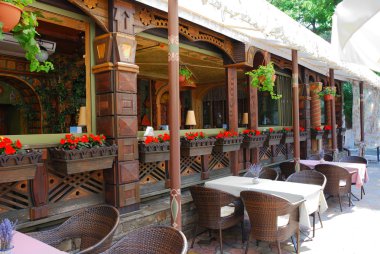 yaz açık hava kafe