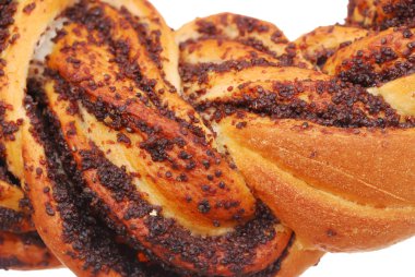 beyaz üzerine taze çörek