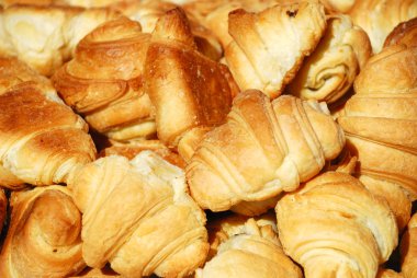 background from the fresh croissants