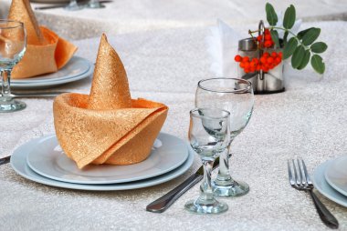 Tablo ayarı bir resepsiyonda