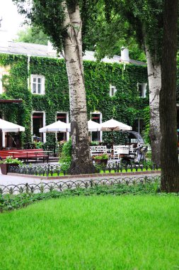 yaz açık hava kafe