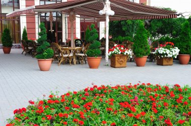 yaz açık hava kafe