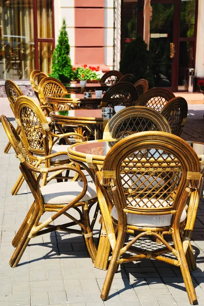 Sommer-Open-Air-Café — Stockfoto