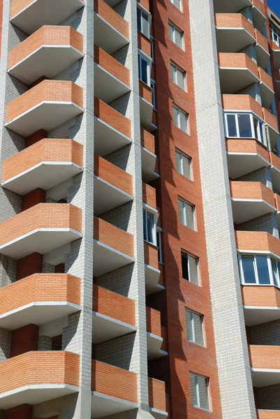 Facade of new condominium building — Stock Photo, Image