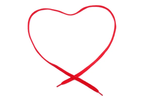 The red heart bow from tie — Stock Photo, Image