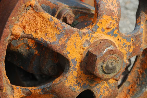 Achtergrond van een roestige mechanisme — Stockfoto