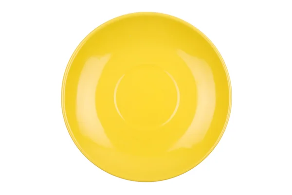 Кругла кольорова тарілка ізольована — стокове фото