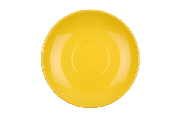 Кругла кольорова тарілка ізольована — стокове фото