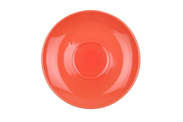 O prato de cor redonda isolado — Fotografia de Stock
