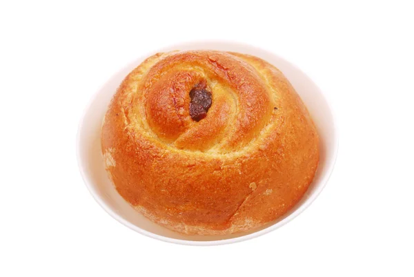 The fresh buns on white — Stock Photo, Image