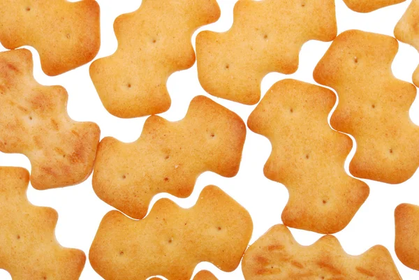 Background from cookies on white — Stock Photo, Image